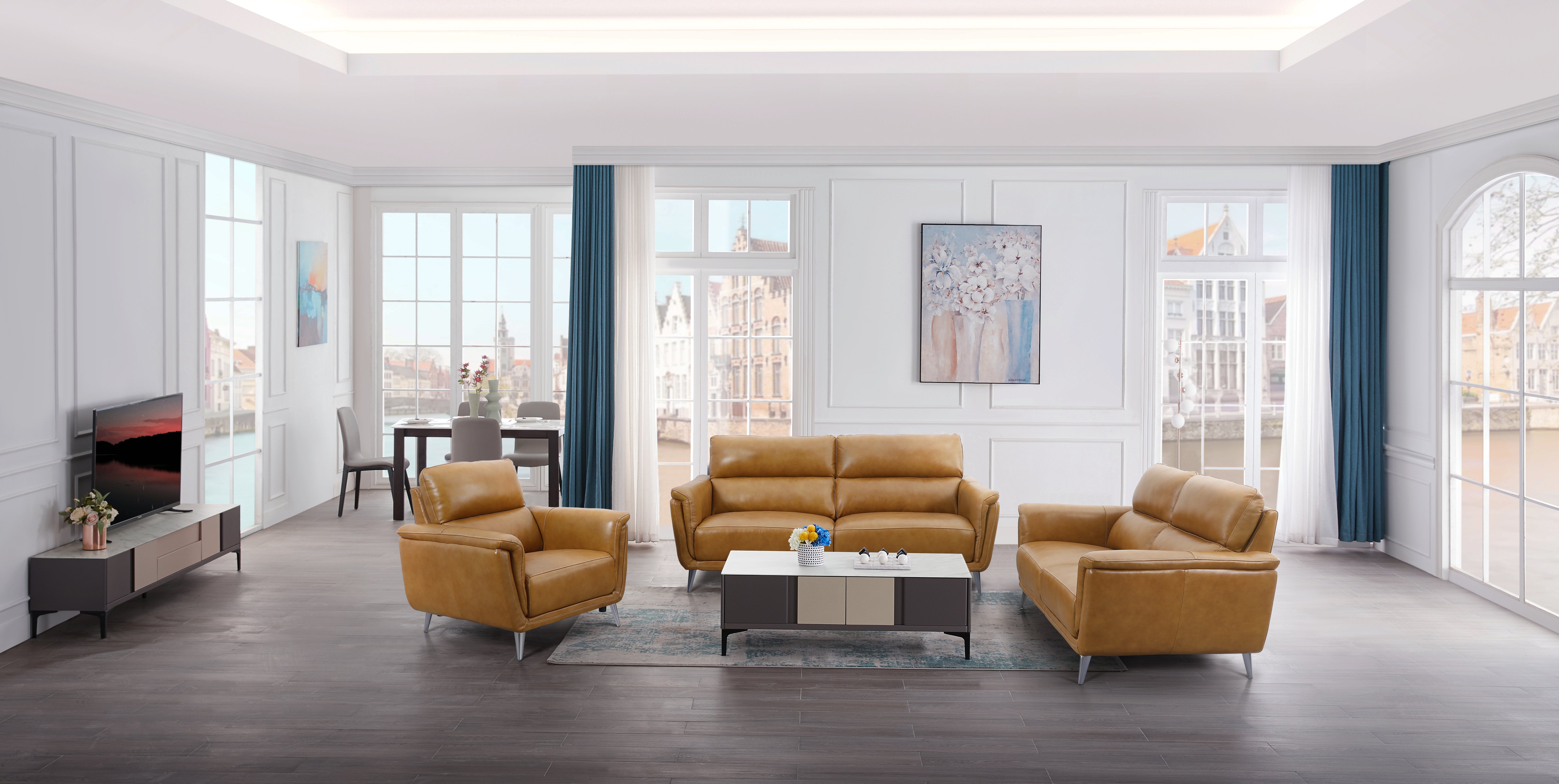 Dalas 3 + 2 + 1 Seater Lounge Set