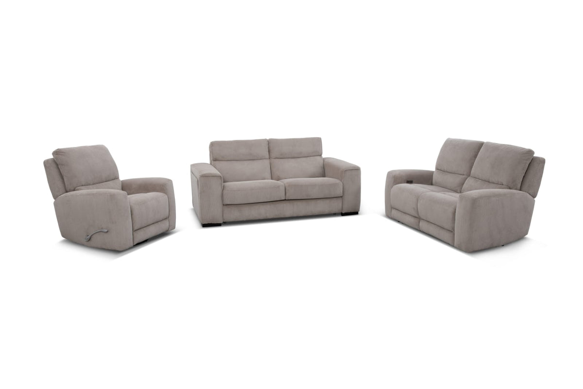 Coastal Lounge Suite With 3 Recliners & Sofa bed