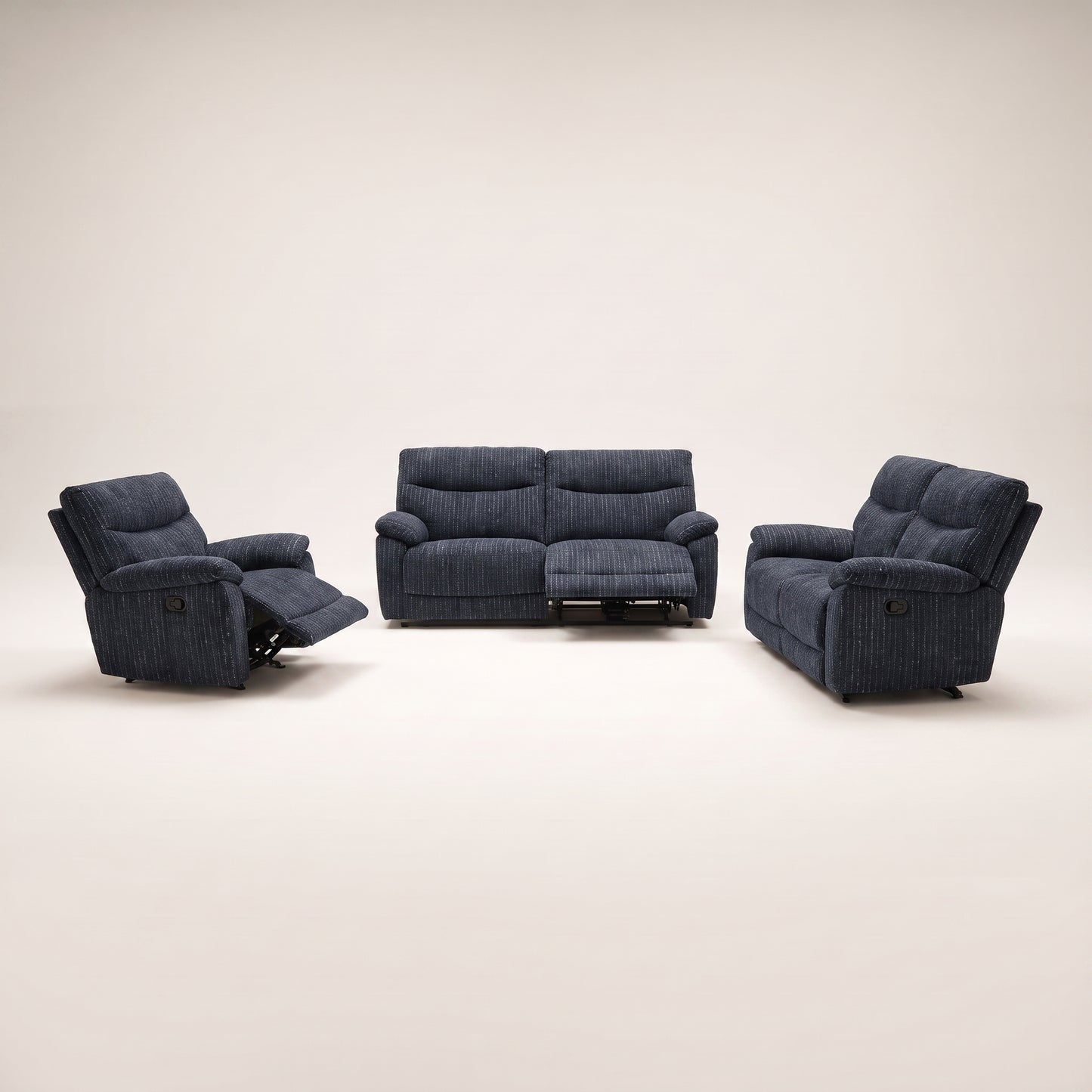 Jersey 2.5 + 2 + 1 Manual Recliner Suite